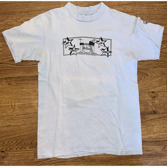 Vintage Hanes 1978 Warner Bros The Rutles Band Double Sided Shirt Medium - Picture 1 of 7